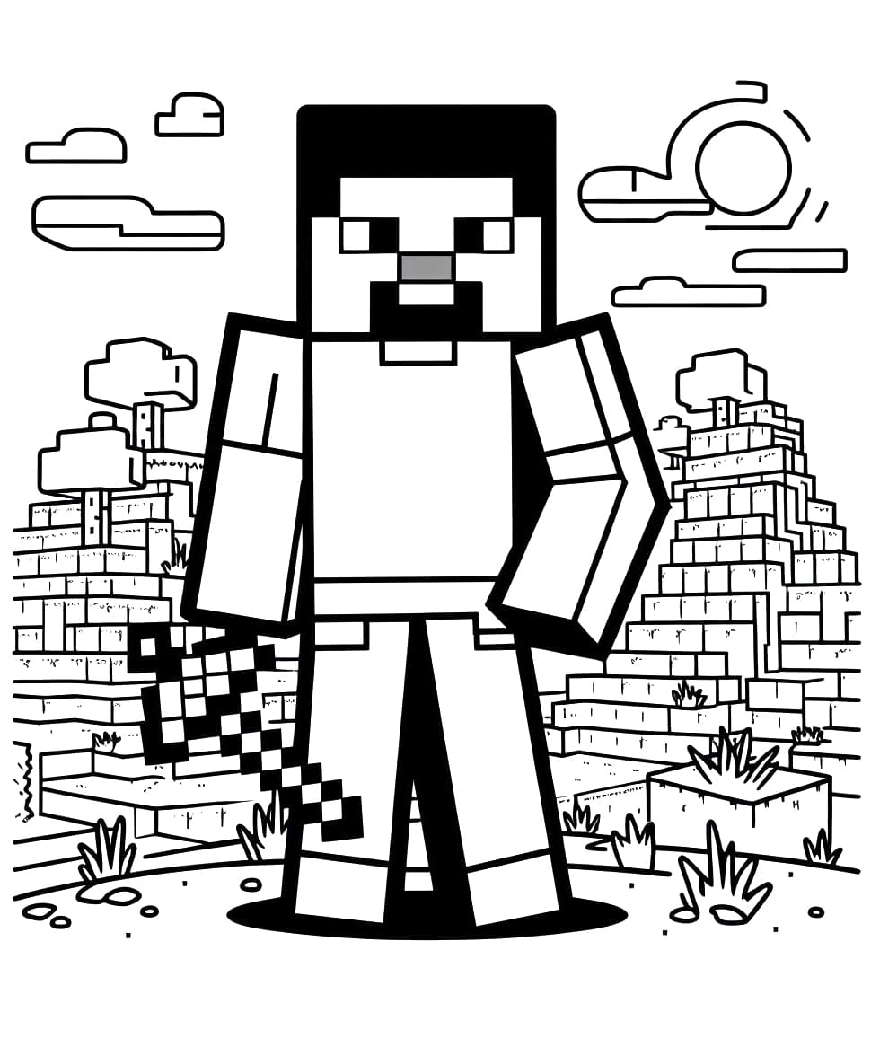 Kolorowanki Darmowy Minecraft