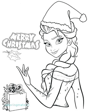 Kolorowanki Feliz Navidad con Elsa