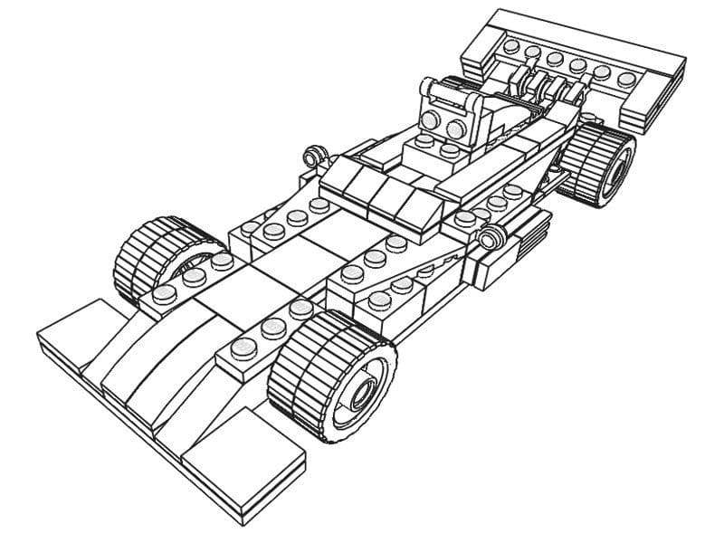 Kolorowanka Formuła 1 Lego