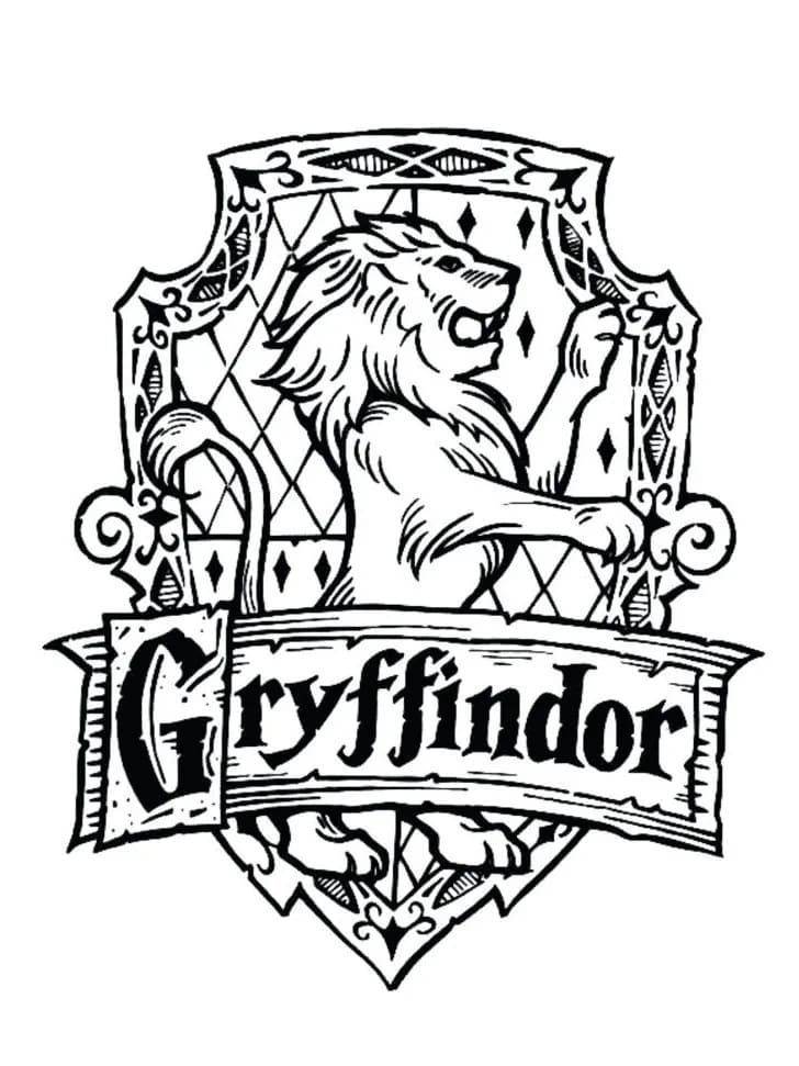 Kolorowanka Gryffindor za darmo