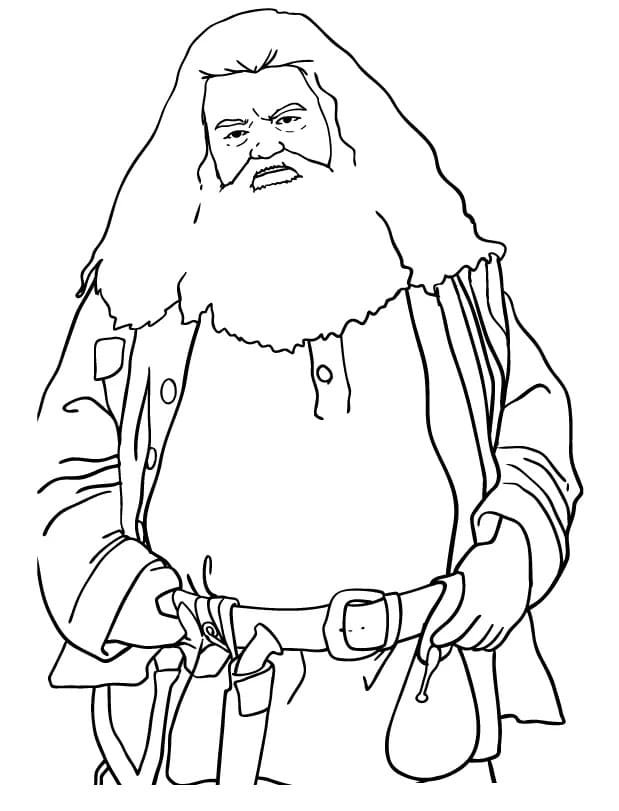 Kolorowanki Hagrid z Harry’ego Pottera