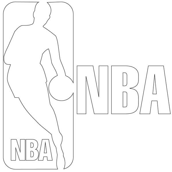 Kolorowanka Logo NBA