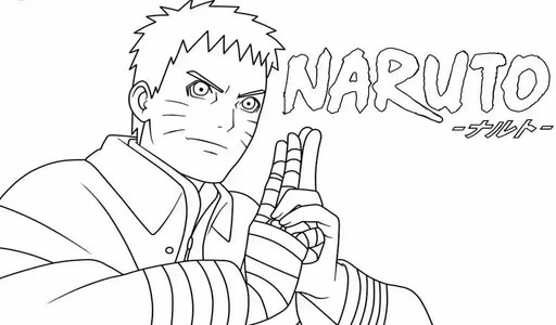 Kolorowanka Naruto Ninja