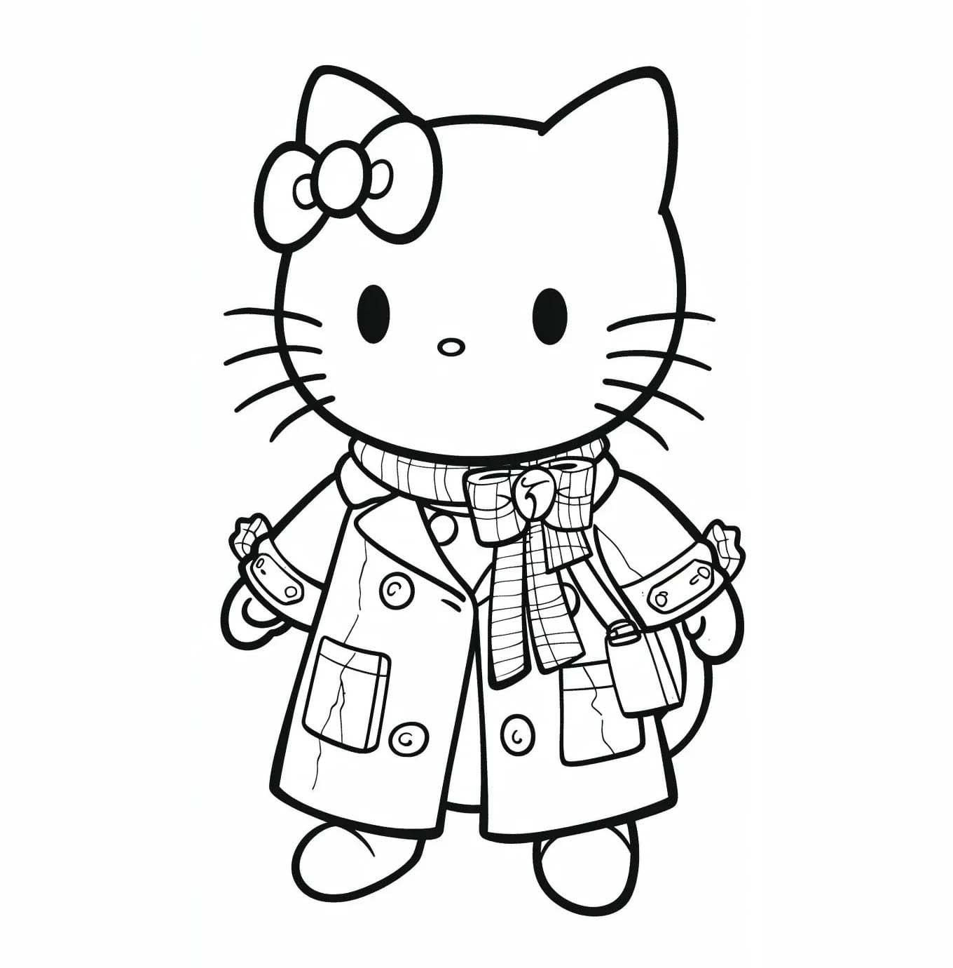 Kolorowanki Rysować Hello Kitty 1