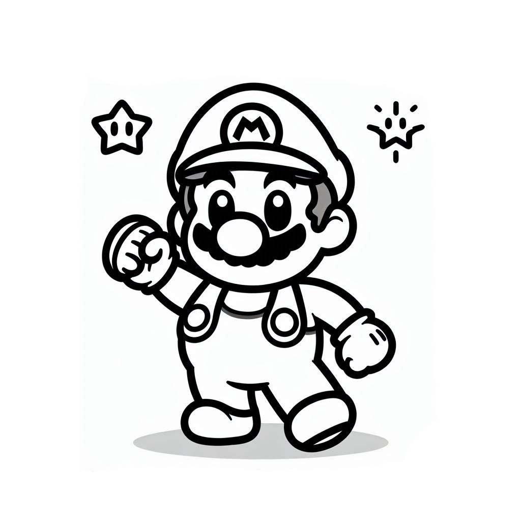 Kolorowanki Rysowanie Mario