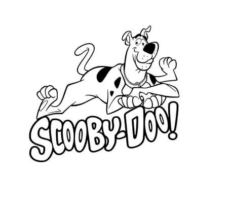 Kolorowanka Scooby Doo Logo