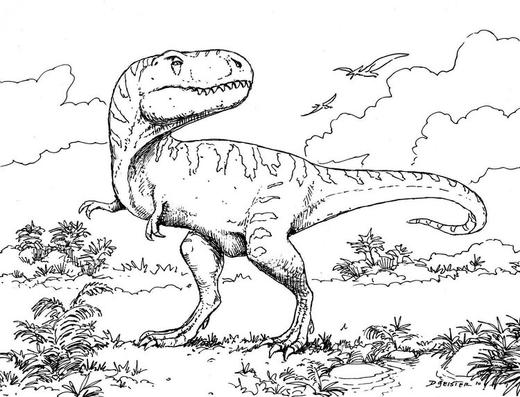 Kolorowanki Doskonały Dinozaur