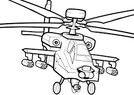 Kolorowanka Helikopter Apache