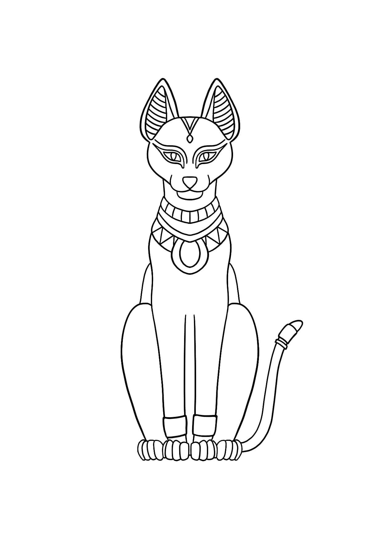 Kolorowanki Kot Egipski