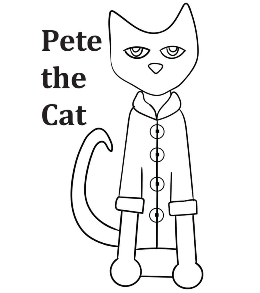 Kolorowanka Kot Pete