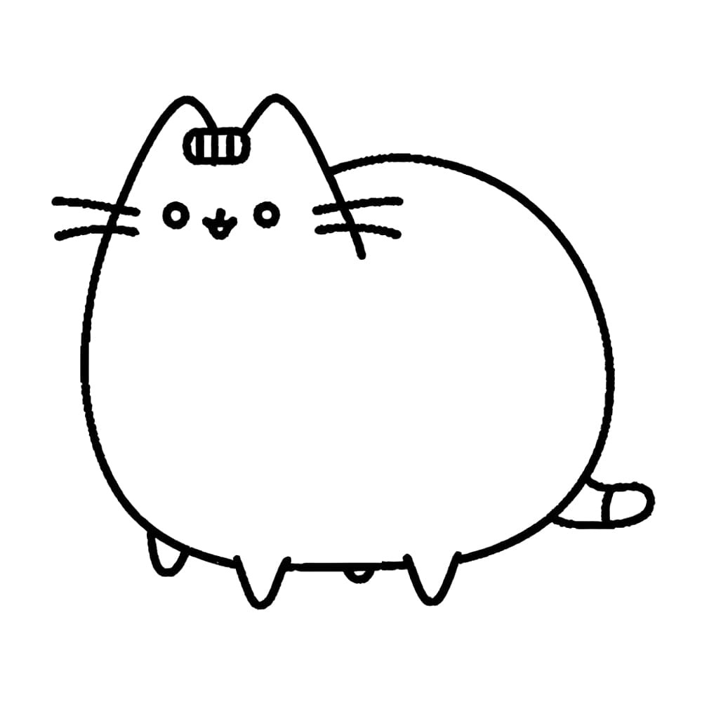 Kolorowanka Łatwy Pusheen