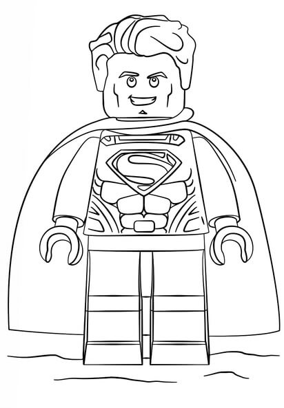 Kolorowanki Lego DC Superman