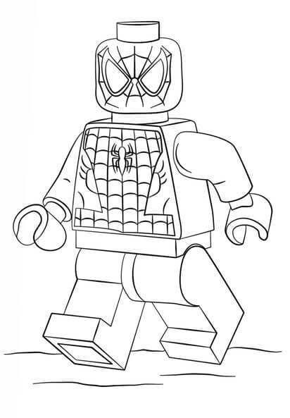 Kolorowanka Lego Spider-Man