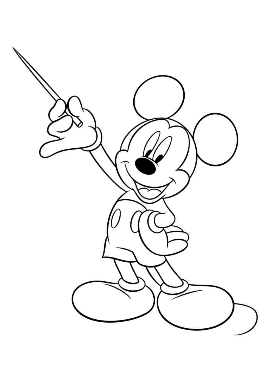 Kolorowanka Magiczna Myszka Miki