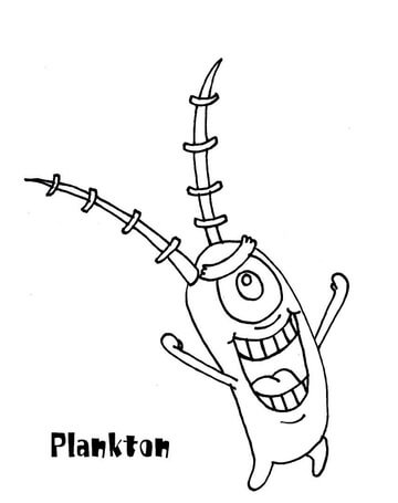 Kolorowanka Plankton Zabawa