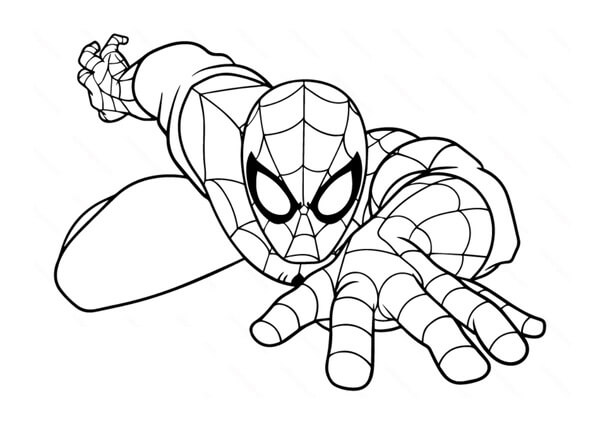 Kolorowanki Prosty Spider-Man