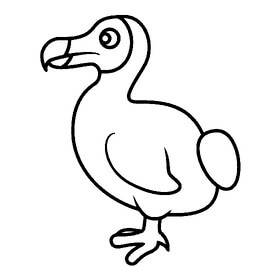 Kolorowanka Ptak Dodo