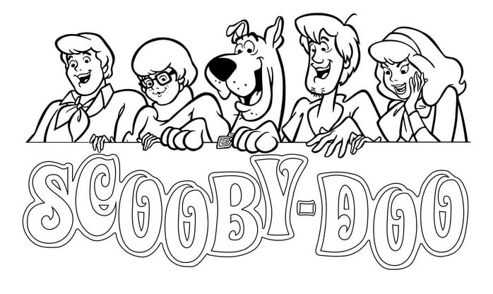 Kolorowanka Scooby Doo i jego Przyjaciele