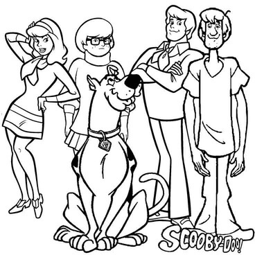 Kolorowanka Scooby Doo i Przyjaciele
