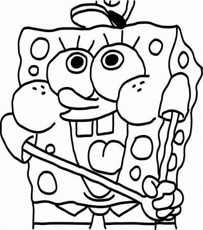 Kolorowanki Słodki SpongeBob