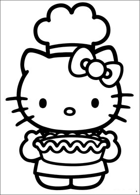 Kolorowanki Szefowa Hello Kitty