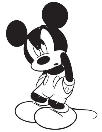 Kolorowanka Zły Mickey