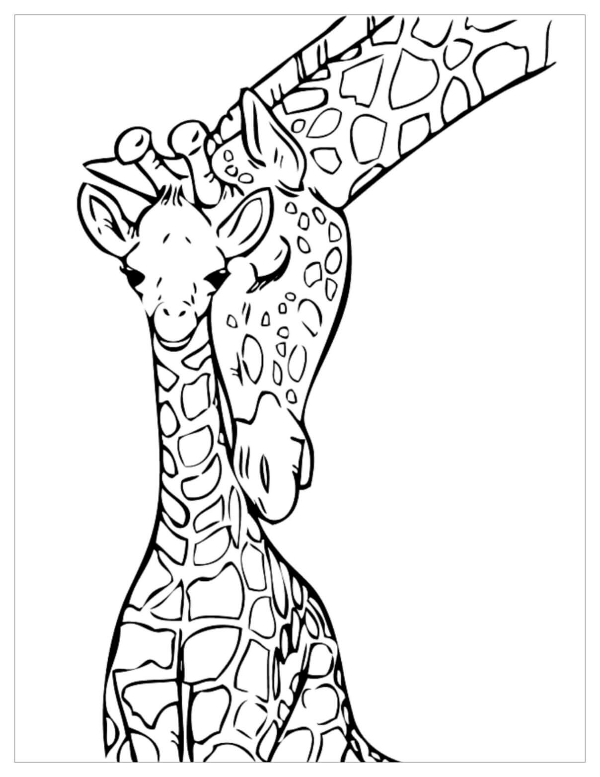 Kolorowanka Żyrafa dla Dzieci