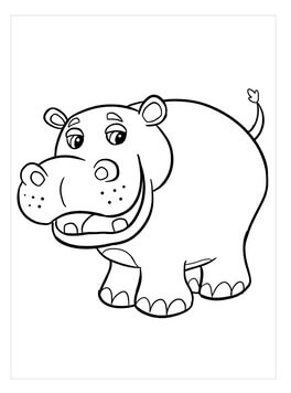 Kolorowanka Dobry Hipopotam