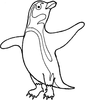 Kolorowanka Idealny Pingwin