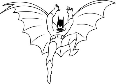 Kolorowanka Komiks Batman