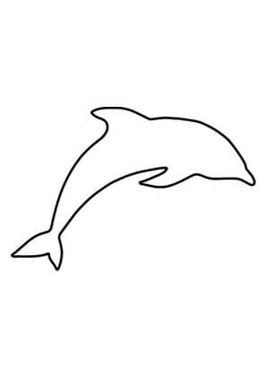 Kolorowanka Łatwy Delfin