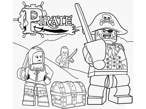 Kolorowanki Lego Pirat