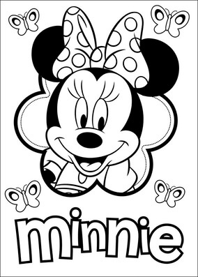 Kolorowanki Logo Myszki Minnie