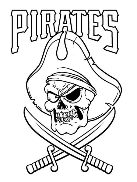 Kolorowanki Logo Pirata