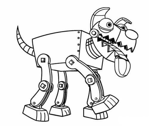 Kolorowanka Pies Robot