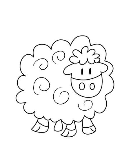 Kolorowanki Podstawowa Owca