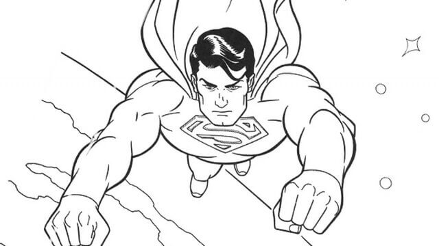 Kolorowanka Podstawowy Superman
