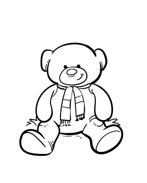Kolorowanka Drawing Teddy Bear