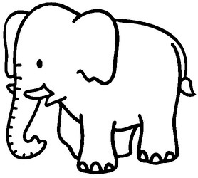 Kolorowanka Rysowanie Słonia