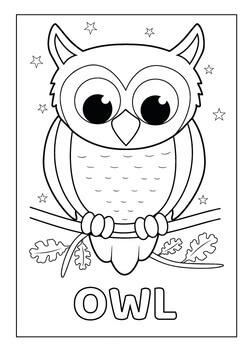 Kolorowanki Owl with Star