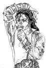 Kolorowanki Śpiew Michaela Jacksona
