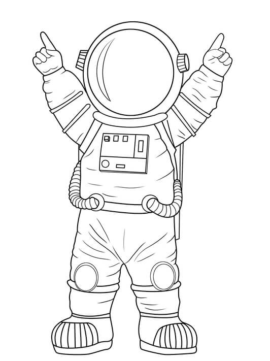 Kolorowanki Astronauta