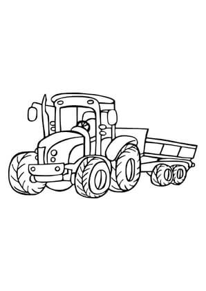 Kolorowanka Traktor Rolniczy