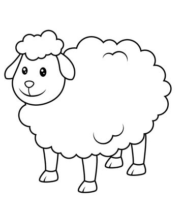 Kolorowanka Urocze Owce