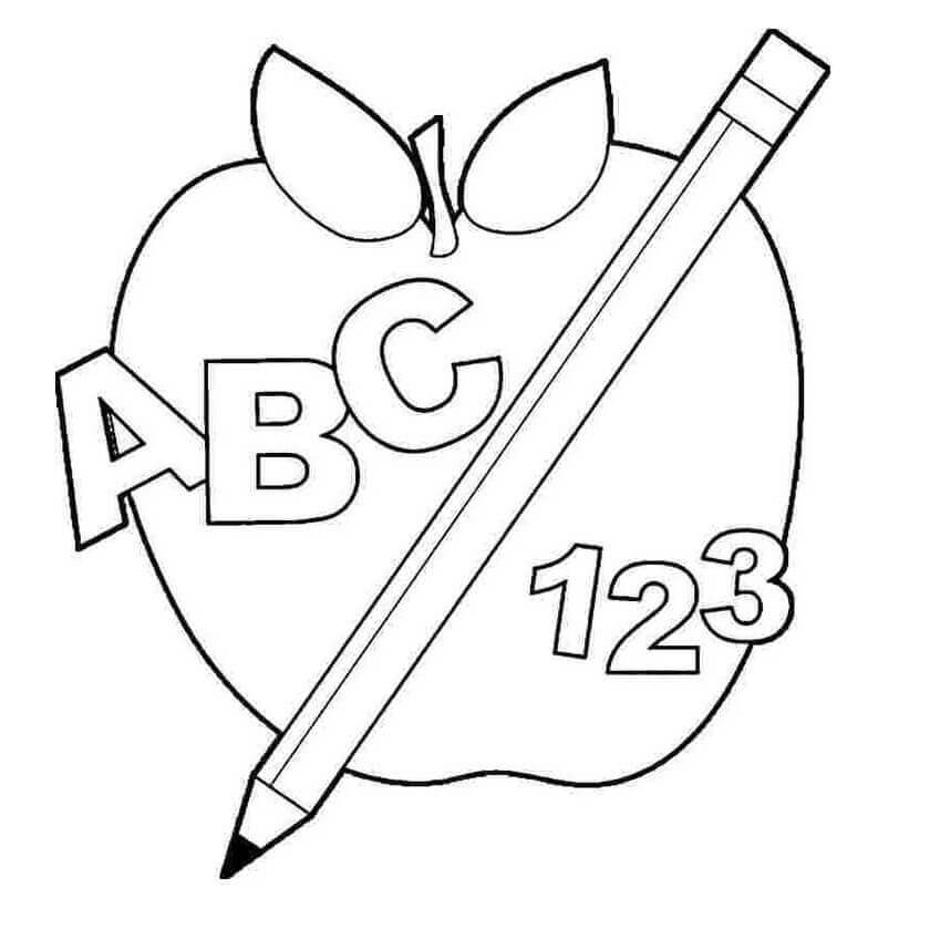 Kolorowanka ABC z 123 i Big Apple, Ołówek