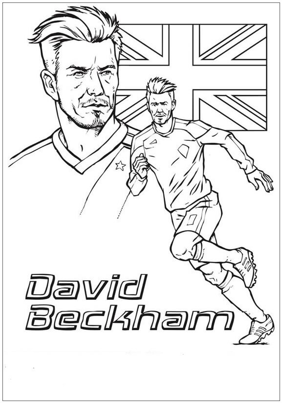 Kolorowanki David Beckham