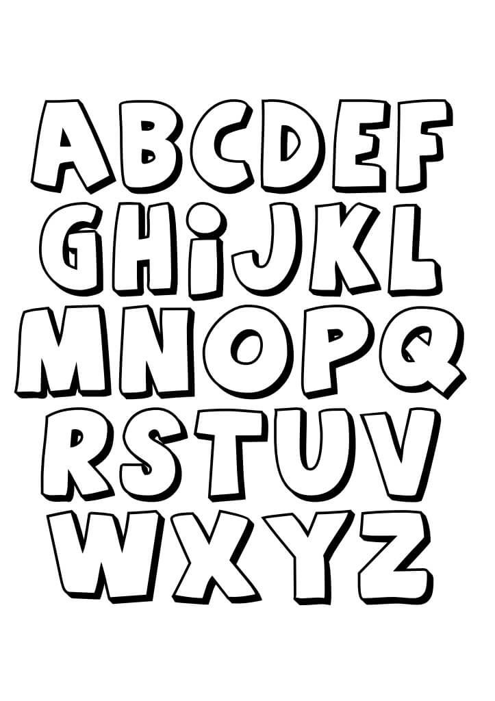 Kolorowanki Dobry Alfabet ABC