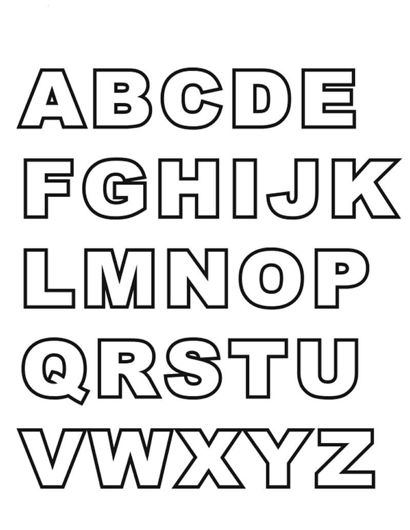 Kolorowanka Normalny Alfabet ABC