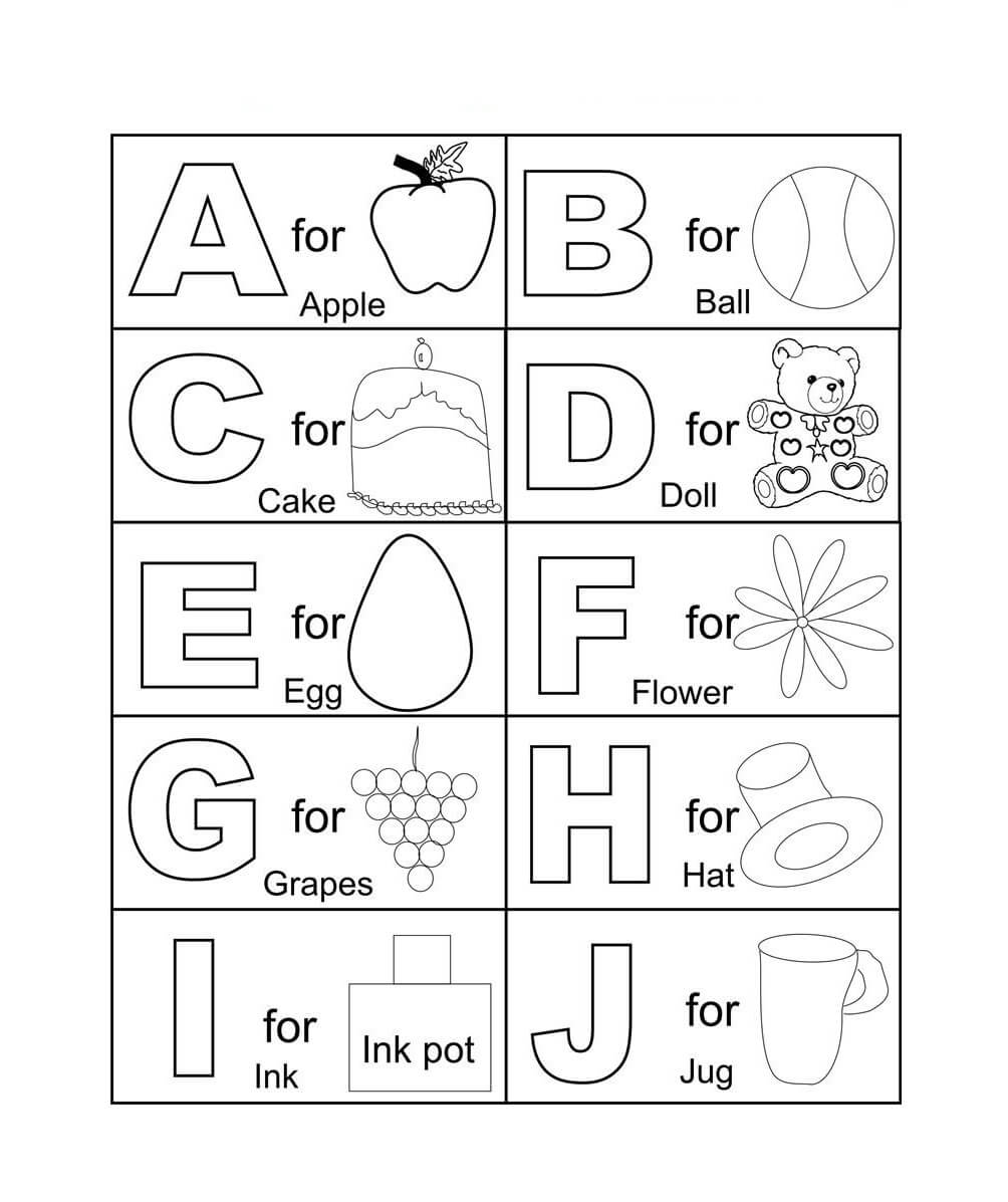 Kolorowanka Wspaniały Alfabet ABC