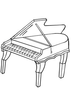 Kolorowanka Kocham Pianino